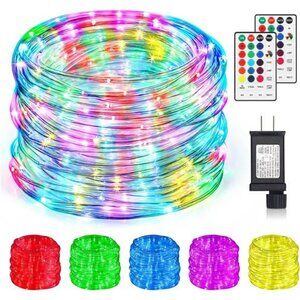 Color changing rope lights 99ft 300 led outdoor indoor waterproof string lights